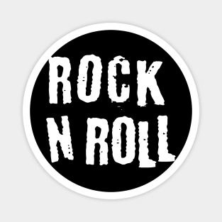 cool distorted rock n roll logo Magnet
